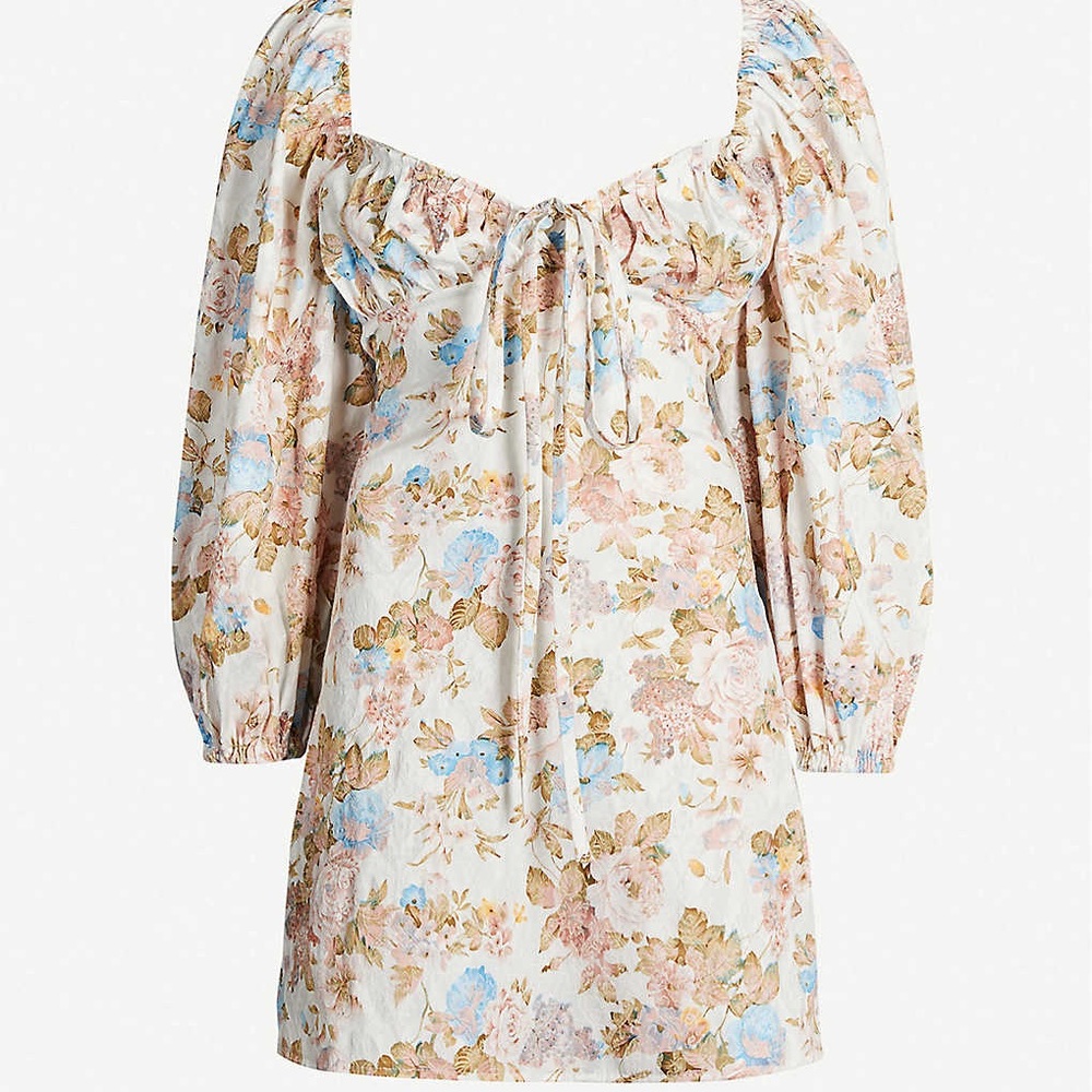 Olivia the label vintage floral Shirley dress S - Picture 4 of 8